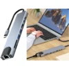 Usb hub 8-i-1 | 100w pd, thunderbolt 3, 4k 60hz hdmi, usb-c, sd, rj45