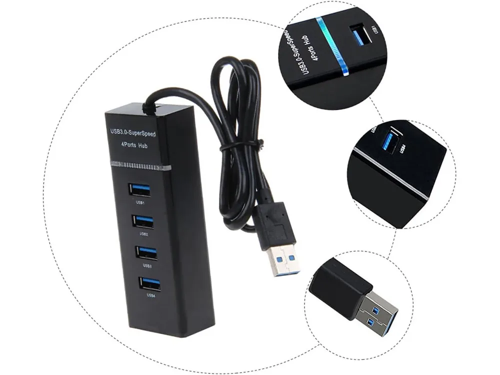 Usb-hubb 3. 0 med 4 portar - bild 9