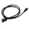 Vga till hdmi-kabel 1,3 m – full hd 1080p-stöd, guldpläterade kontakter och snabb signalöverföring