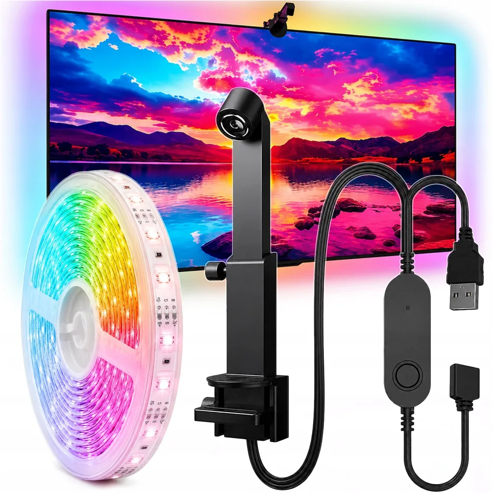 Ambient LED Strip för TV och Skärm 45-60 tum Smart Bakgrundsbelysning