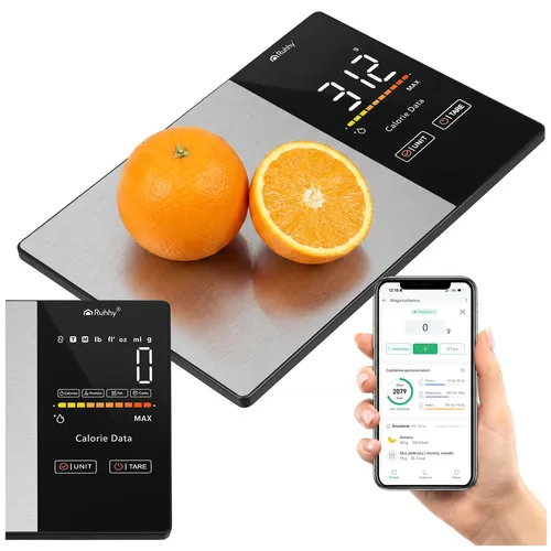 Köksvåg med Bluetooth 5 kg – Digital Våg med Fitdays-app och Näringsanalys
