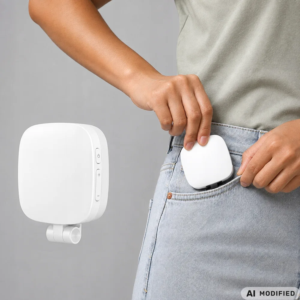 Led lampa med spegel – magnetisk magsafe mobilbelysning - bild 5