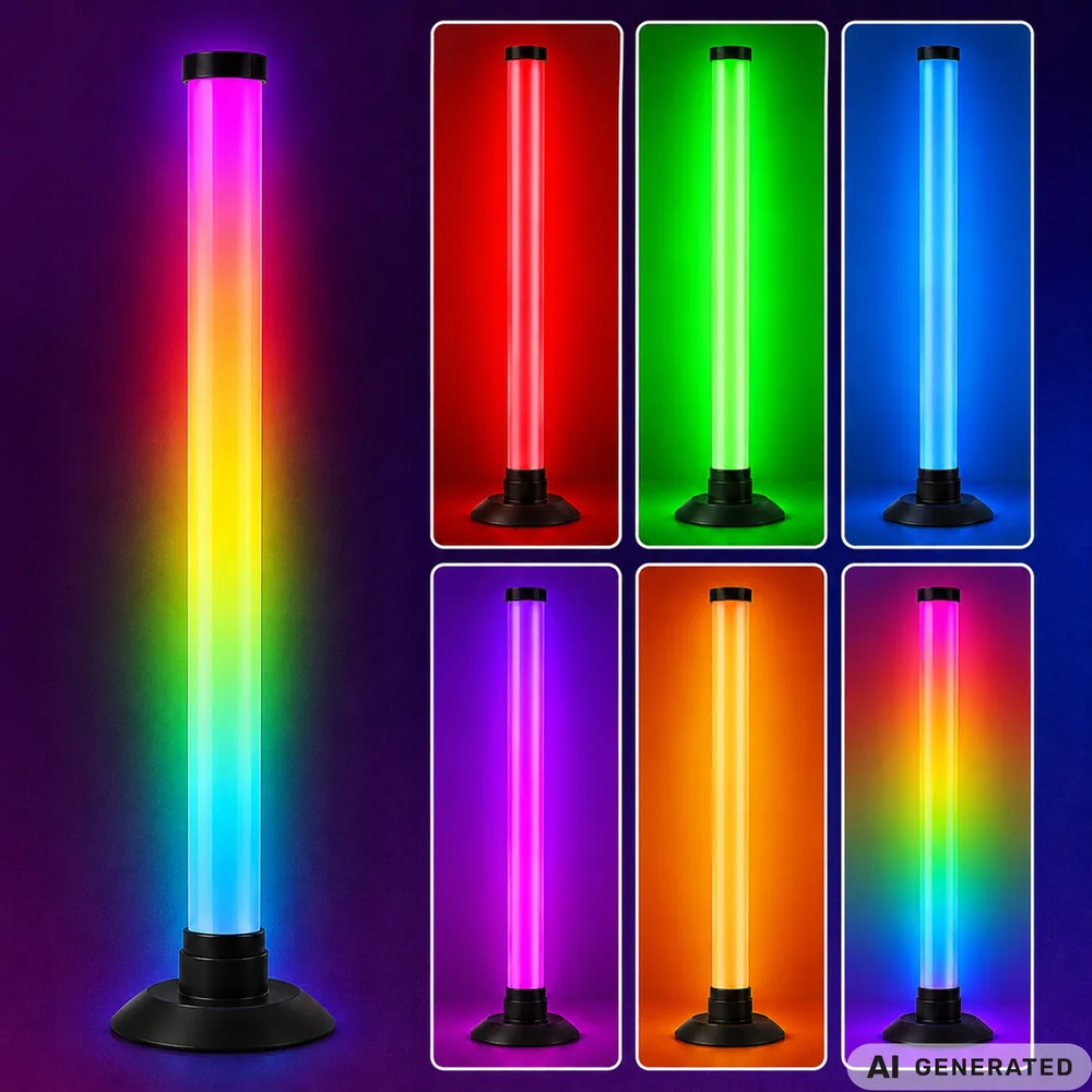 Led light bar rgb skrivbordslampa med musiksensor och app - bild 2