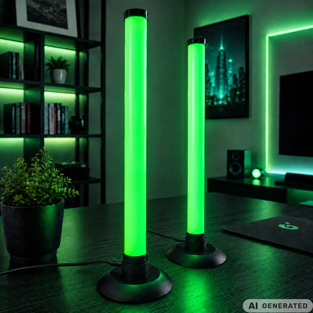 Led light bar rgb skrivbordslampa med musiksensor och app - bild 8