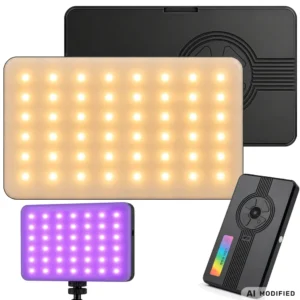 Mini RGB-W LED Videolampa 138 LED 2700-6500K för Foto