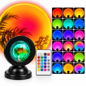 Mini Sunset Lampa med Fjärrkontroll – 16 Färger