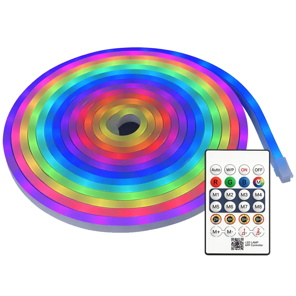 Neon led strip rgb 10m bluetooth app vattentät flexibel - bild 2