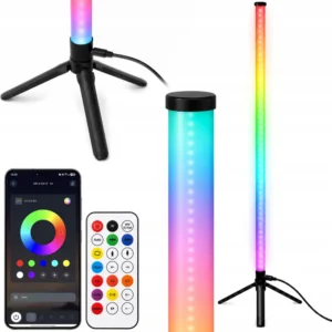 RGB LED Hörnlampa 114cm Golvlampa för Sovrum med App