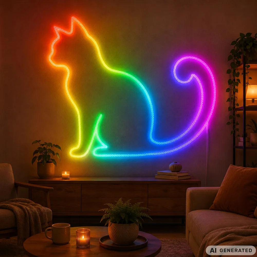 Rgbic 360° neon led strip 10m med bluetooth och app - bild 5