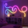 Rgbic 360° neon led strip 10m med bluetooth och app