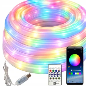RGBIC 360° Neon LED Strip 5m med Bluetooth och App