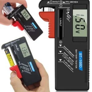 Digital Batteritestare för AA, AAA och Knappceller – LCD