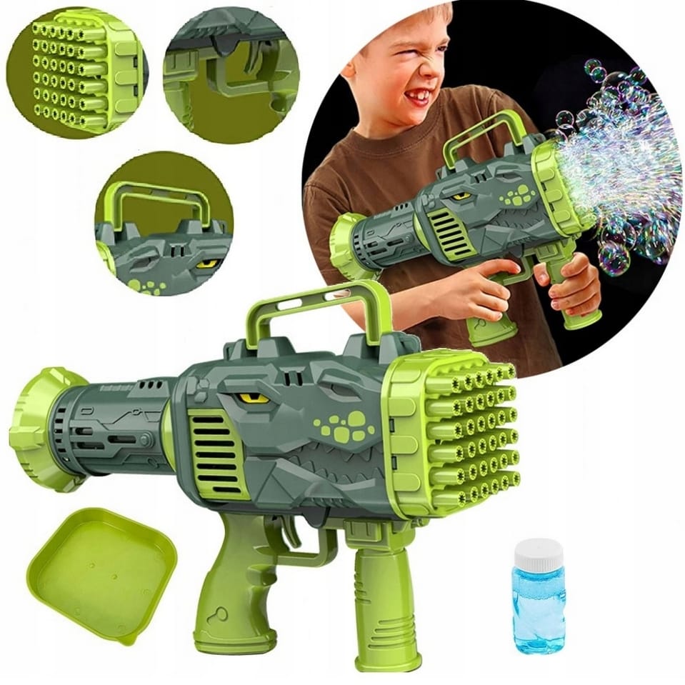 Bubbelpistol Dinosaurie – Bazooka för Såpbubblor