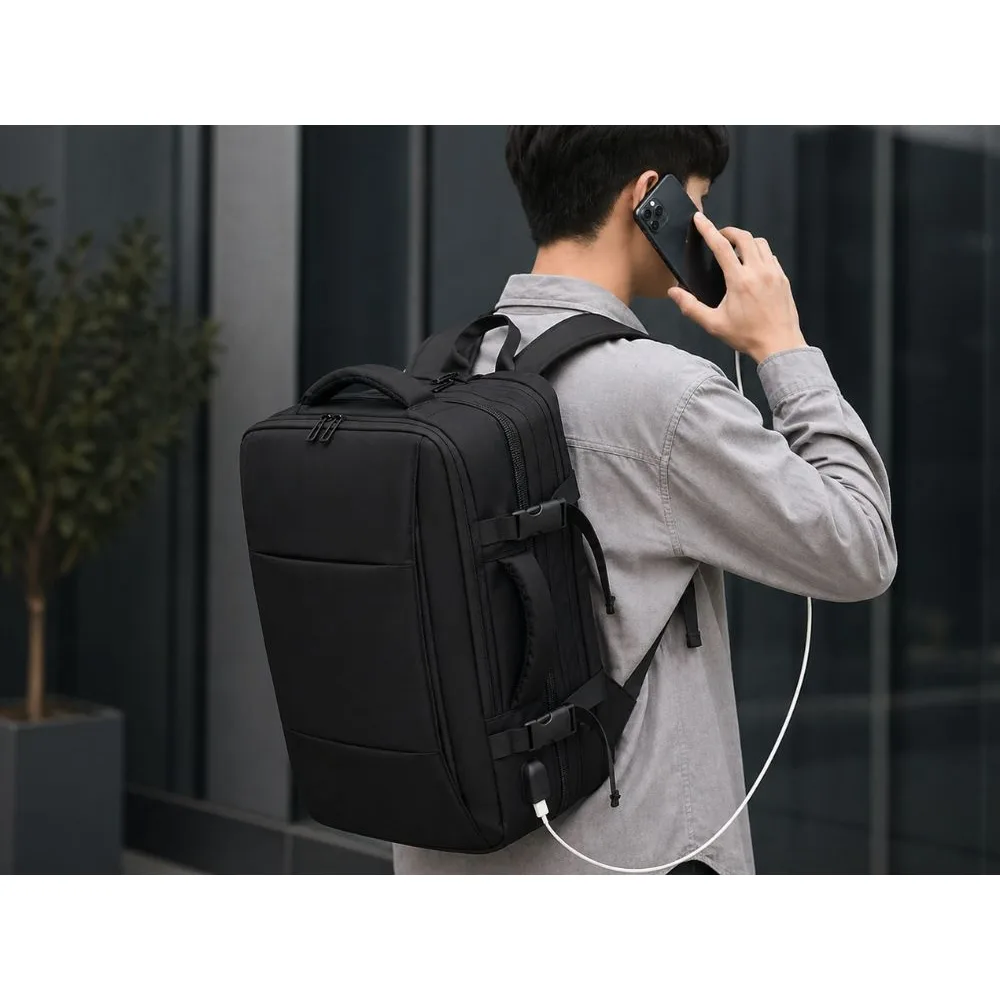 Usb resryggsäck med vakuumpump för laptop – stor kabinväska - bild 10