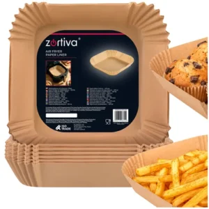 100st Airfryer Papper 23x23 cm – Bakplåtspapper för Luftfritös