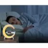 3-i-1 trådlös laddare med rgb lampa, digital väckarklocka och termometer