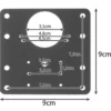 4-pack reparationsplattor för gångjärn i rostfritt stål hinge repair plate
