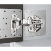 4-pack reparationsplattor för gångjärn i rostfritt stål hinge repair plate