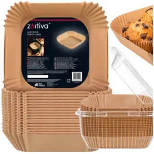 400st Airfryer Papper 20x20 cm – Bakplåtspapper för Luftfritös