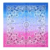 Bandana Färgskiftande 55 cm – Blå Lila & Rosa Paisley Huvudduk Scarf i Bomull