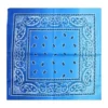 Bandana Färgskiftande 55 cm – Blå Paisley Huvudduk Scarf i Bomull