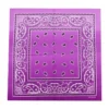 Bandana Färgskiftande 55 cm – Lila Paisley Huvudduk Scarf i Bomull