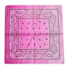Bandana Färgskiftande 55 cm – Rosa Paisley Huvudduk Scarf i Bomull