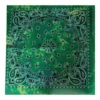 Bandana Tie Dye 55 cm – Grön Paisley Huvudduk Scarf i Bomull