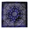 Bandana Tie Dye 55 cm – Marinblå Paisley Huvudduk Scarf i Bomull