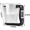 Digital köksvåg måttbägare med lcd-display - precision 1kg/1g