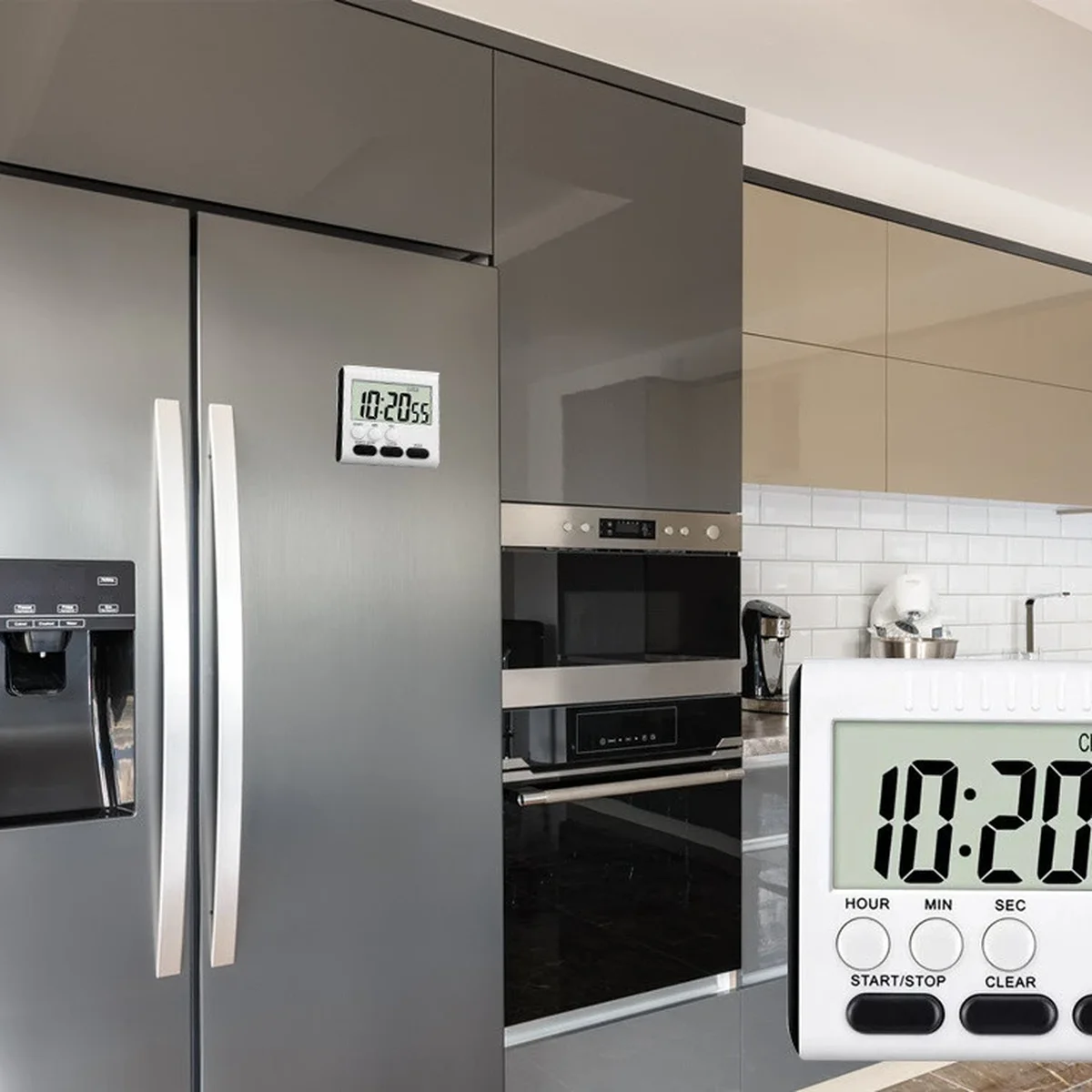 Digital magnetisk kökstimer - elektronisk timer för perfekt matlagning