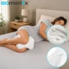 Ergonomisk knäkudde för sidosovare – benkudde i skum med avtagbart överdrag