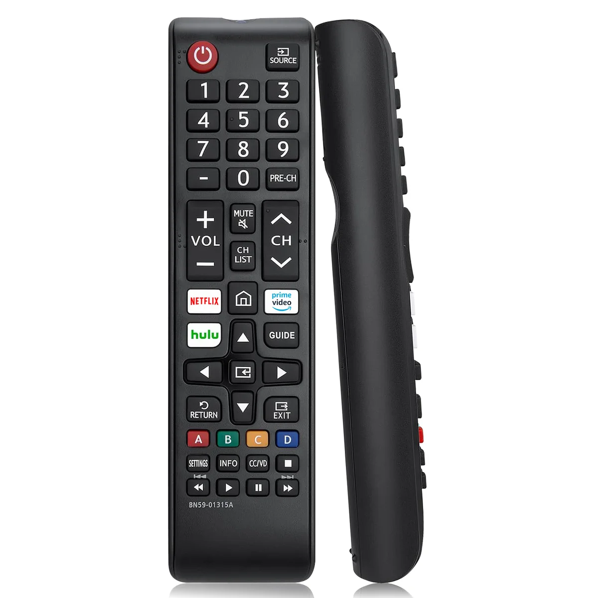 Fjärrkontroll för Samsung Smart TV – BN59-01315A Ersättning med Netflix, Prime Video och Hulu