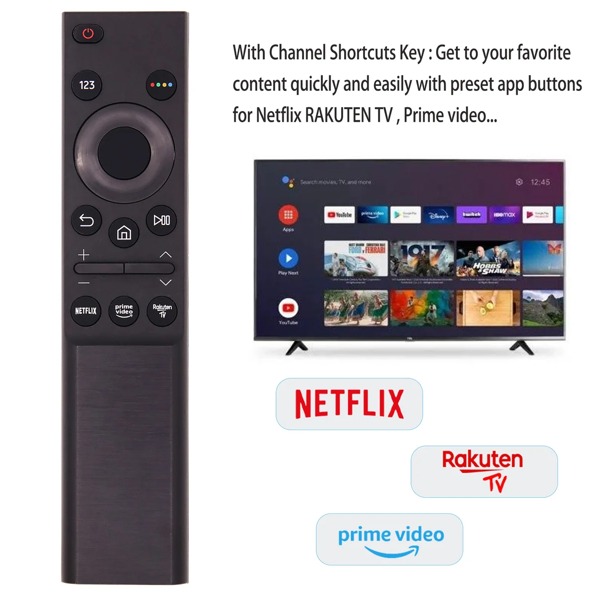 Fjärrkontroll för samsung tv – bn59-01358c universal ersättning utan inställning