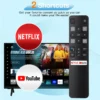 Fjärrkontroll för tcl android smart tv 4k – rc802v fnr1 ersättning (utan röststyrning)