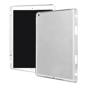 Genomskinligt TPU Skal med Pennfack iPad 7/8/9 10,2" – Mjukt Skyddsskal