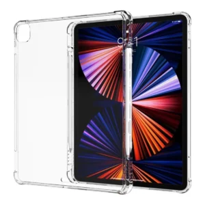 Genomskinligt TPU Skal med Pennfack iPad Pro 13" (M4) – Mjukt Skyddsskal