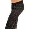 Glittrande knästrumpor med strass – helsvart, overknee