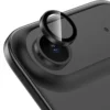 iPhone 17 Air Linsskydd Kameraskydd Härdat Glas med Metallring Svart