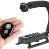 Komplett vlogging kit med stativ, mikrofon & mobilhållare för videoinspelning