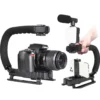 Komplett vlogging kit med stativ, mikrofon & mobilhållare för videoinspelning