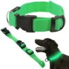 LED-halsband för Hund och Katt Justerbart 36–59 cm Grön