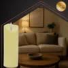 Led-ljus 17 cm – batteridrivet led blockljus / led gravljus med flimrande låga