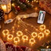 Led ljusgardin 3 × 3 m 300 led varmvit – usb, fjärrkontroll, timer och 8 lägen