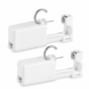 Öronhåltagningsverktyg med ring – silverfärgat, 2-pack