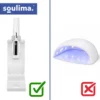 Portabel uv led nagellampa 3w med hållare – trådlös, usb-c