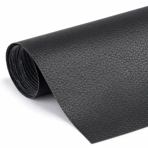 Självhäftande Lagningsläder 30 × 200 cm – Svart Konstläder för Soffa & Bilsäte