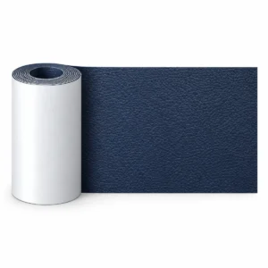 Självhäftande Lagningsläder 7,6 × 152 cm – Marinblå PU-läder för Soffa & Bilsäte