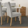 Stolsöverdrag 6-pack grå – stretch elastiska skydd 65x40x35 cm