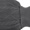 Värmeflaska 2 l med mjukt jumperöverdrag mörkgrå